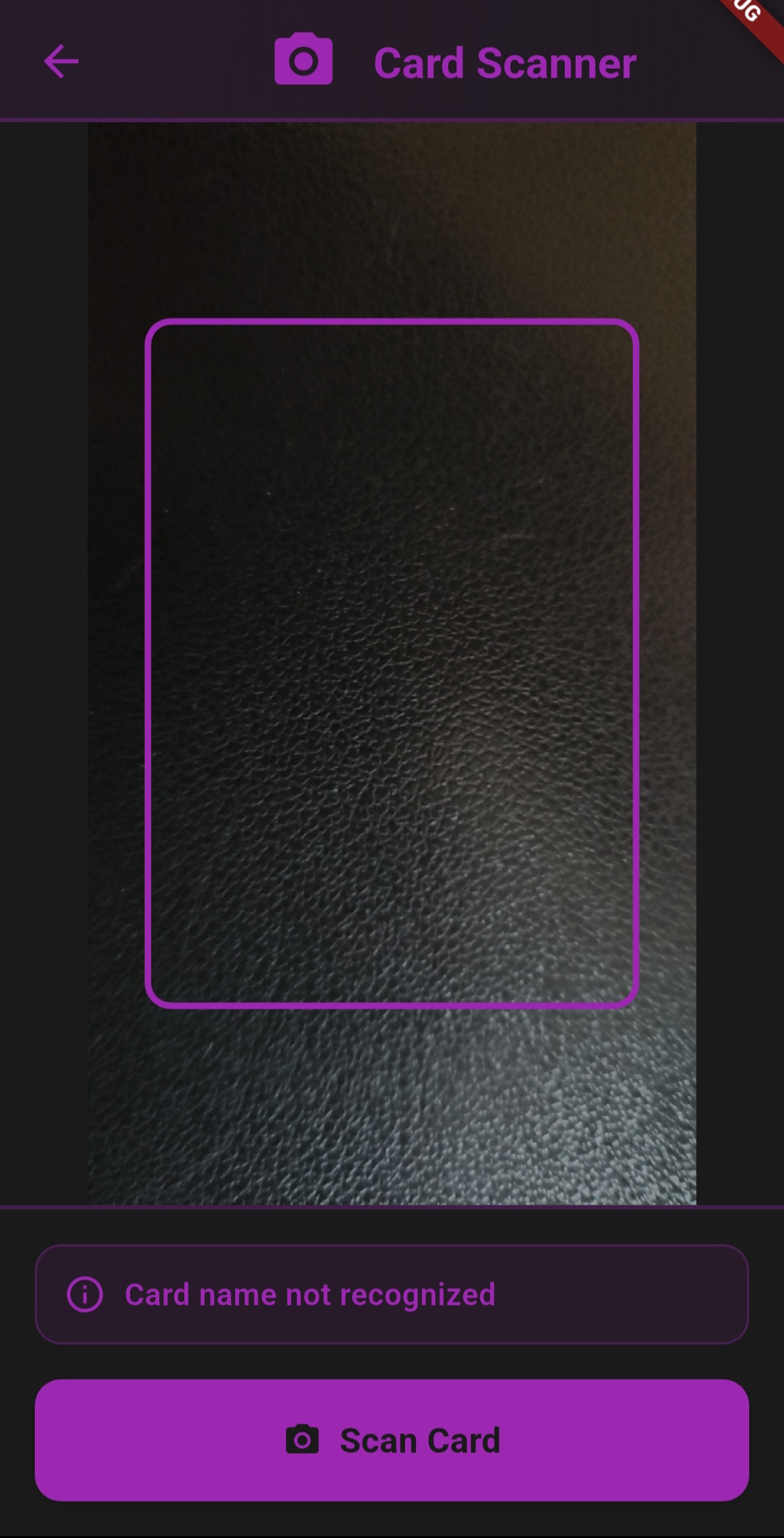 Card scanning